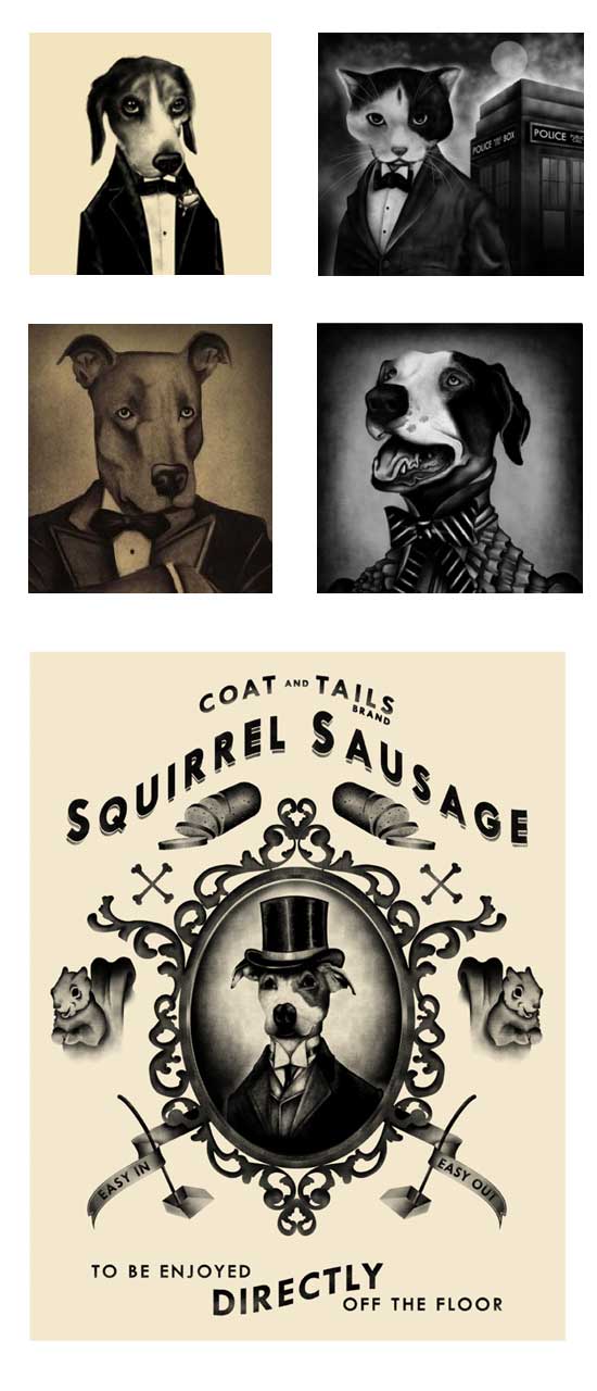 we love: coat & tails pet portraits