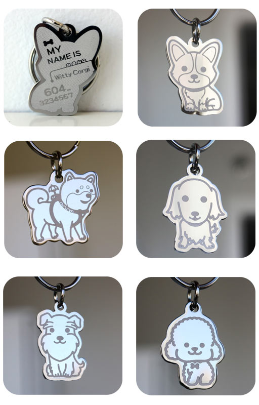 cute alert: Emma and Furrends personalized pet ID tags